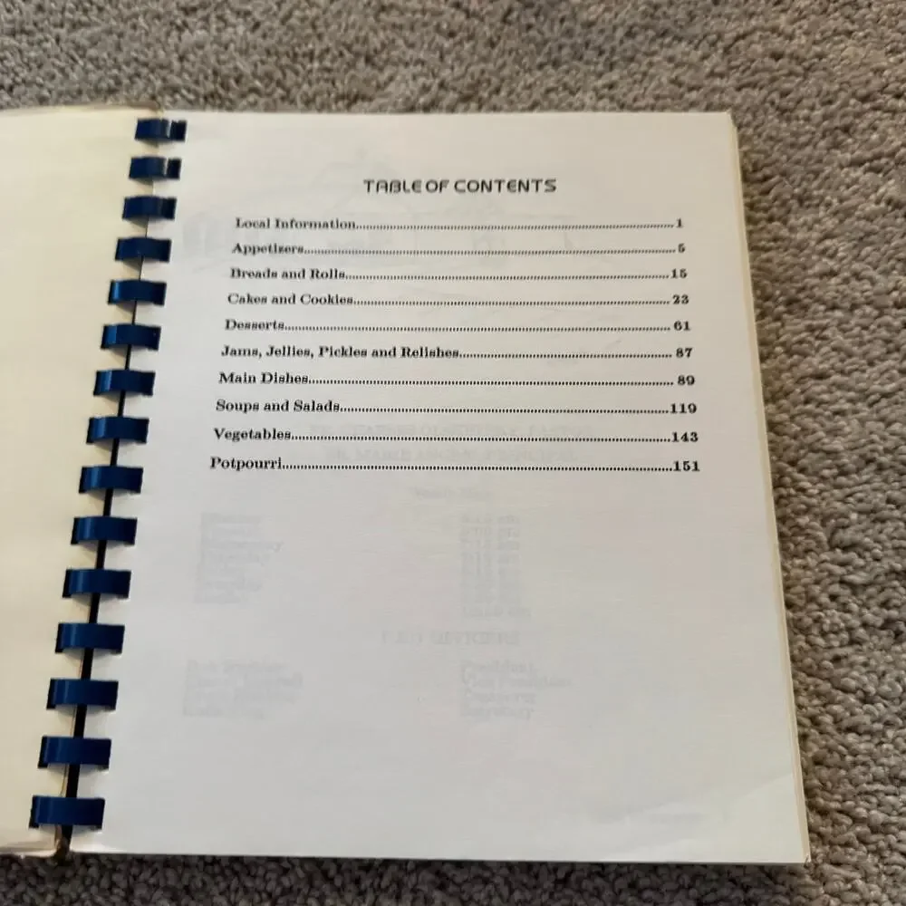 Vintage Our Favorite Recipes Regional Cookbook St. Cabrini Parish Springfield IL